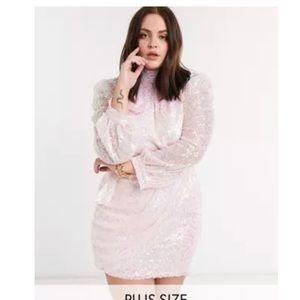 ASOS Club L London plus size sequined dress